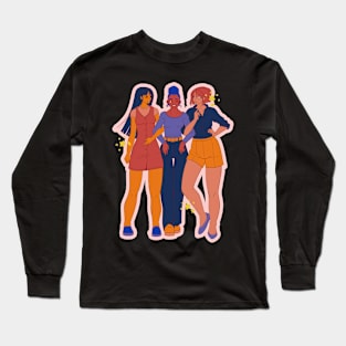 hanging out with the girls! Long Sleeve T-Shirt